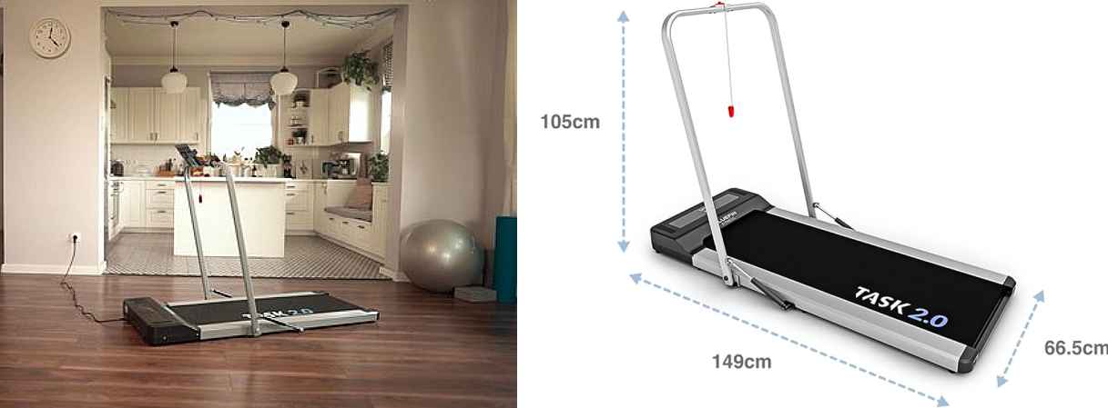 Bluefin Fitness Task 2.0 2-in-1 Tapis Roulant Pieghevole